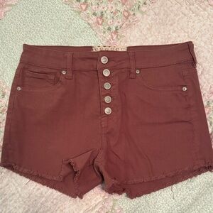 NWT Altar'd State High-Waisted Burgundy Shorts